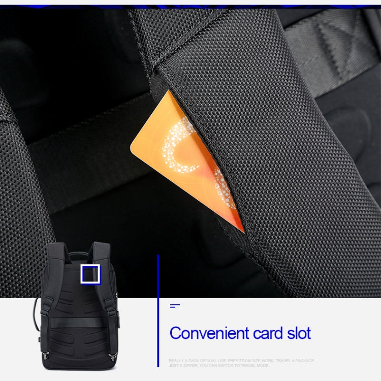 Frendorf | Bopai 751-006561 Große Kapazität Business Casual Atmungsaktive Laptop-Rucksack mit externem USB-Anschluss, Größe: 29 x 16 x 44 cm (Schwarz)