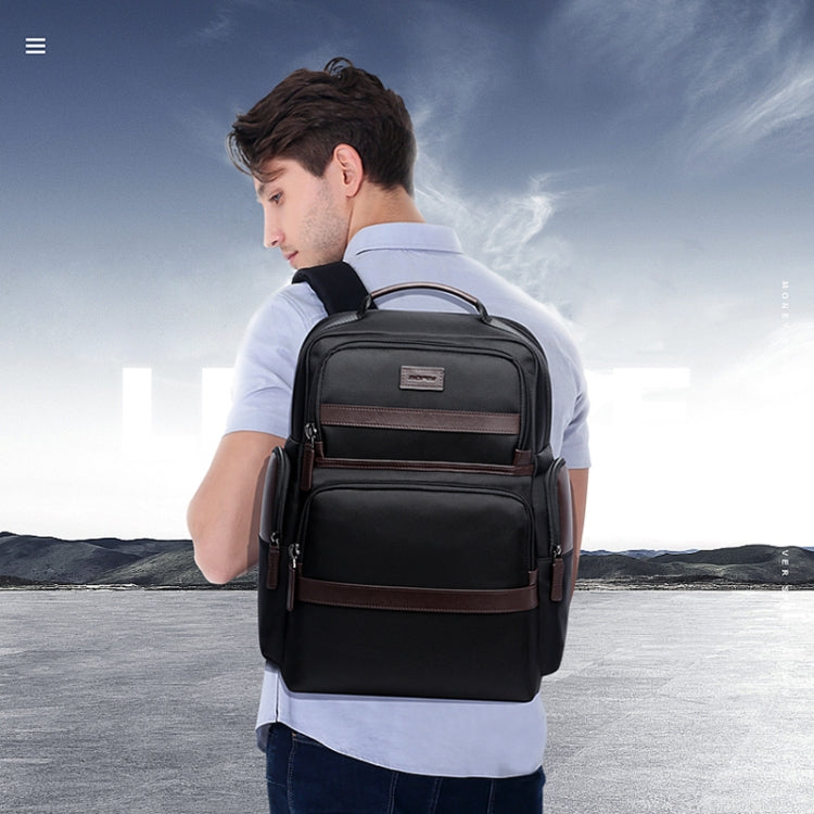 Frendorf | Bopai 751-007301 Business Anti-Diebstahl Wasserdichte Große Kapazität Doppel-Schultertasche, mit USB-Ladeanschluss, Größe: 28x19x42cm (Schwarz)