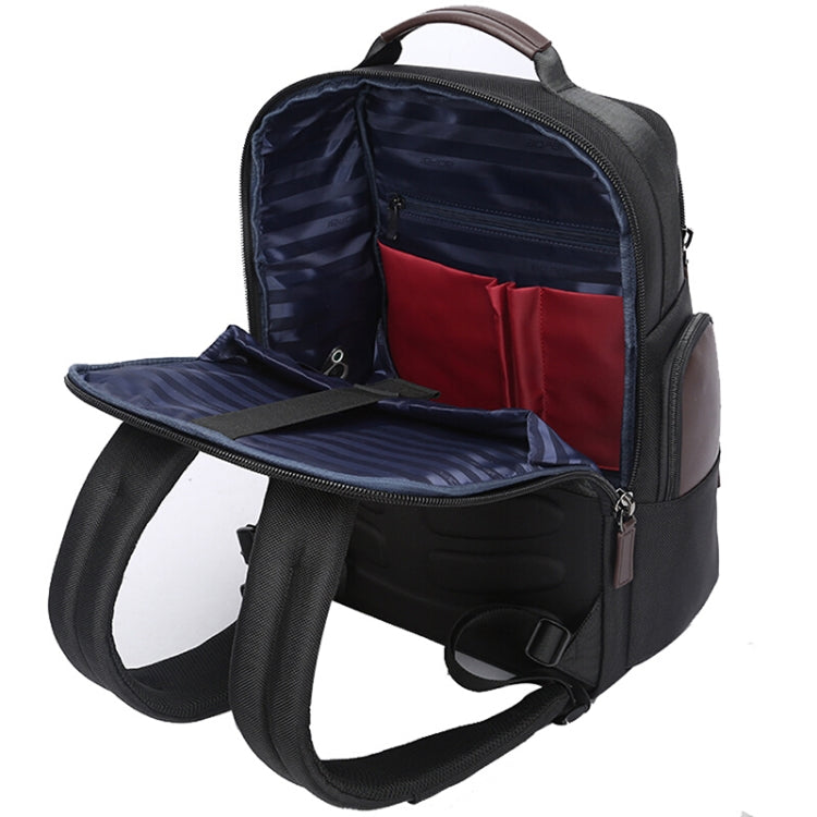 Frendorf | Bopai 751-007301 Business Anti-Diebstahl Wasserdichte Große Kapazität Doppel-Schultertasche, mit USB-Ladeanschluss, Größe: 28x19x42cm (Schwarz)