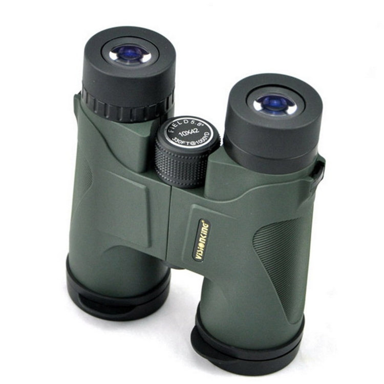Frendorf | Visionking 10x42 Outdoor Sport Professionelle Wasserdichte Ferngläser Teleskop für Vogelbeobachtung / Jagd (Grün)