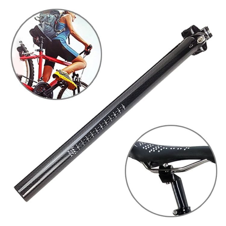 Frendorf | TOSEEK 3K Carbonfaser Mountainbike Rennrad Fahrrad Sitzrohr Sattelstütze Sattel Befestigung Sitzstange Fahrrad Befestigungen, Größe: 30,8x400mm