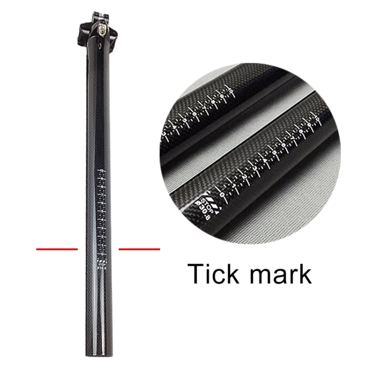 Frendorf | TOSEEK 3K Carbonfaser Mountainbike Straßenrad Fahrrad Sitzrohr Sattelstütze Sattelbefestigung Sattelstange Fahrradfittings, Größe: 31,6x350mm