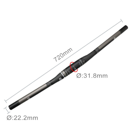 Frendorf | TOSEEK Vollcarbon-Straßenbike-Stangenlenker, Größe: 720mm (Matt)
