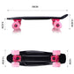 Frendorf | Shining Fish Plate Scooter Einzelne Neigung Vier Rad Skateboard mit 72mm Rad (Schwarz)