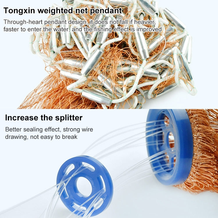 Frendorf | 360 Hilfe Wurf Monofilament Angelnetz, Höhe: 1.8m