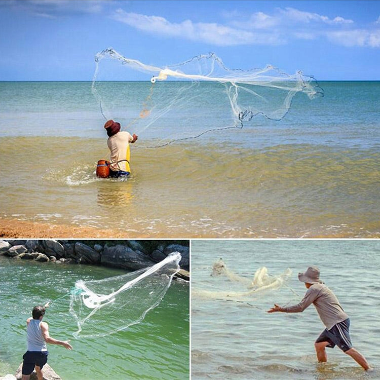 Frendorf | 360 Hilfe Wurf Monofilament Angelnetz, Höhe: 1.8m