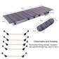 Frendorf | Outdoor Falt-Campingmatte Einzelbett Tragbare Aluminiumlegierung Schlafmatte, Größe: 180x61x14cm (Rot)