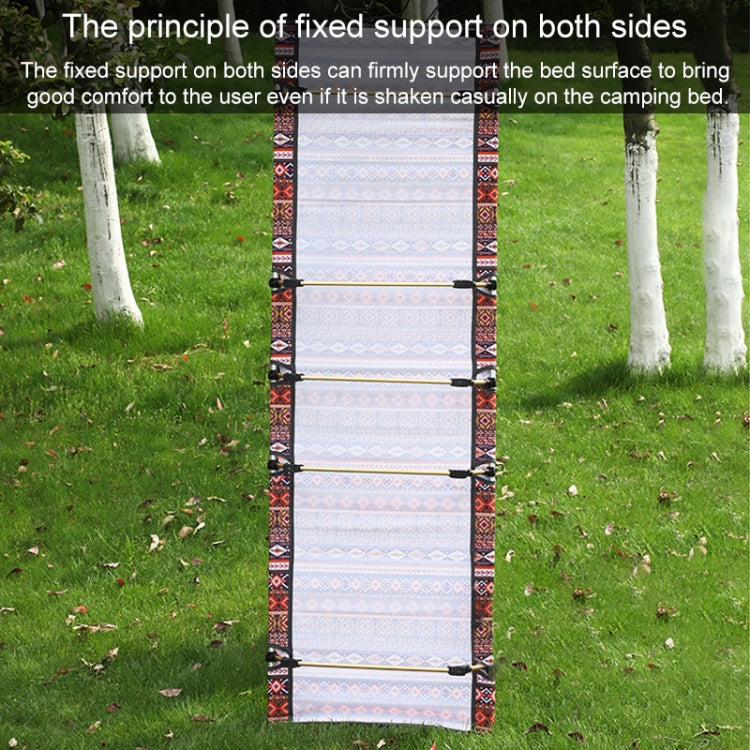 Frendorf | Outdoor Falt-Campingmatte Einzelbett Tragbare Aluminiumlegierung Schlafmatte, Größe: 180x61x14cm (Rot)