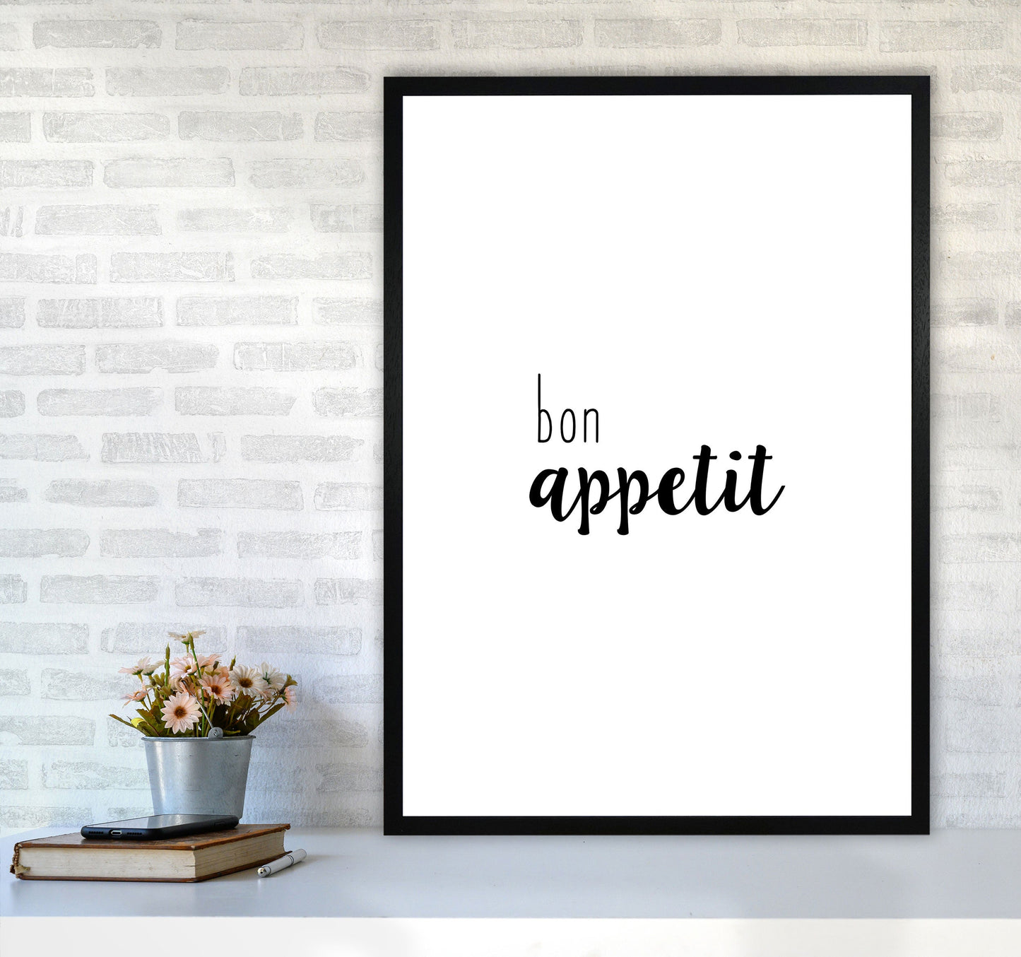 Bon Appetit Food Quote Druck