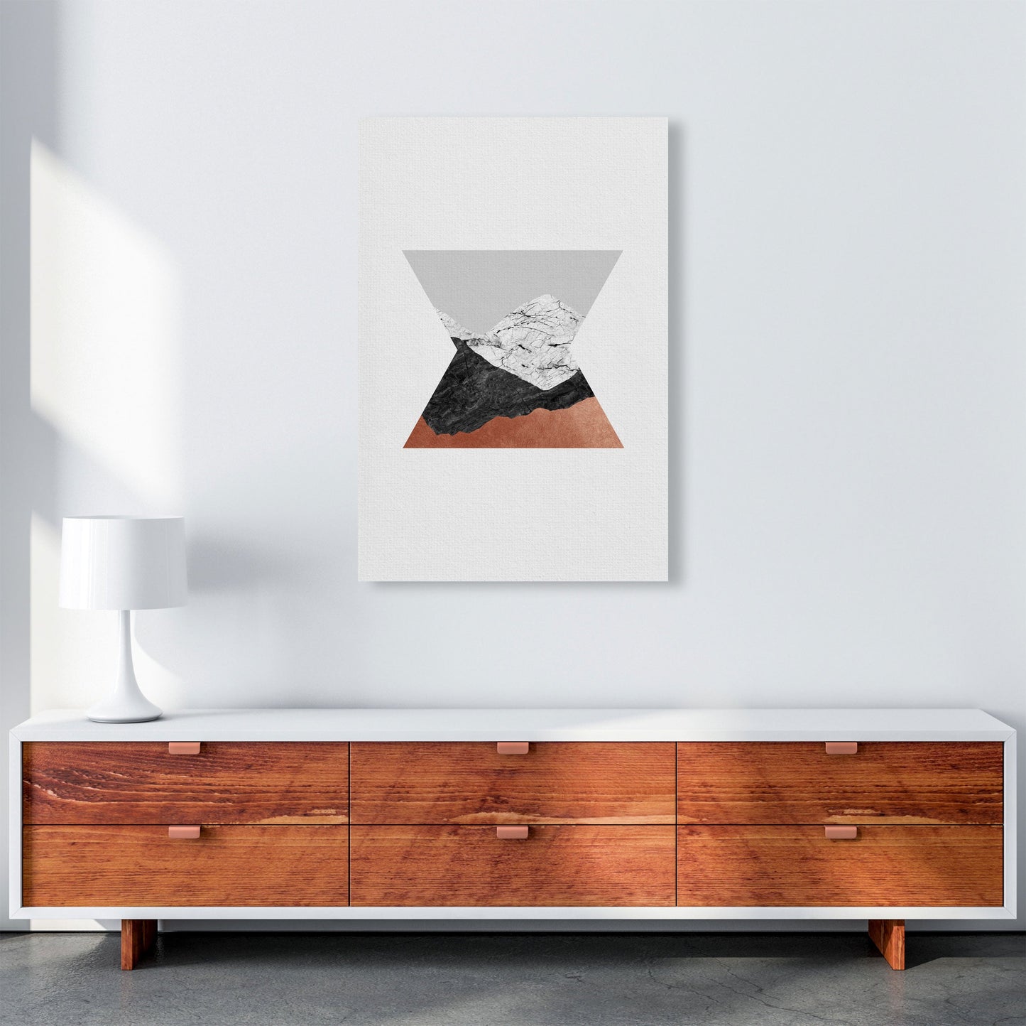 Kupfer Geometrisch IV Druck