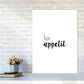 Bon Appetit Food Quote Druck