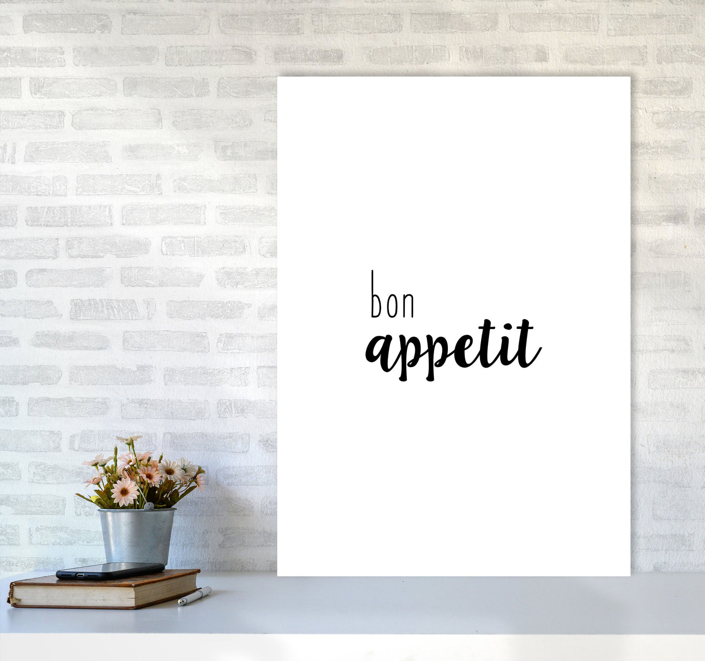 Bon Appetit Food Quote Druck
