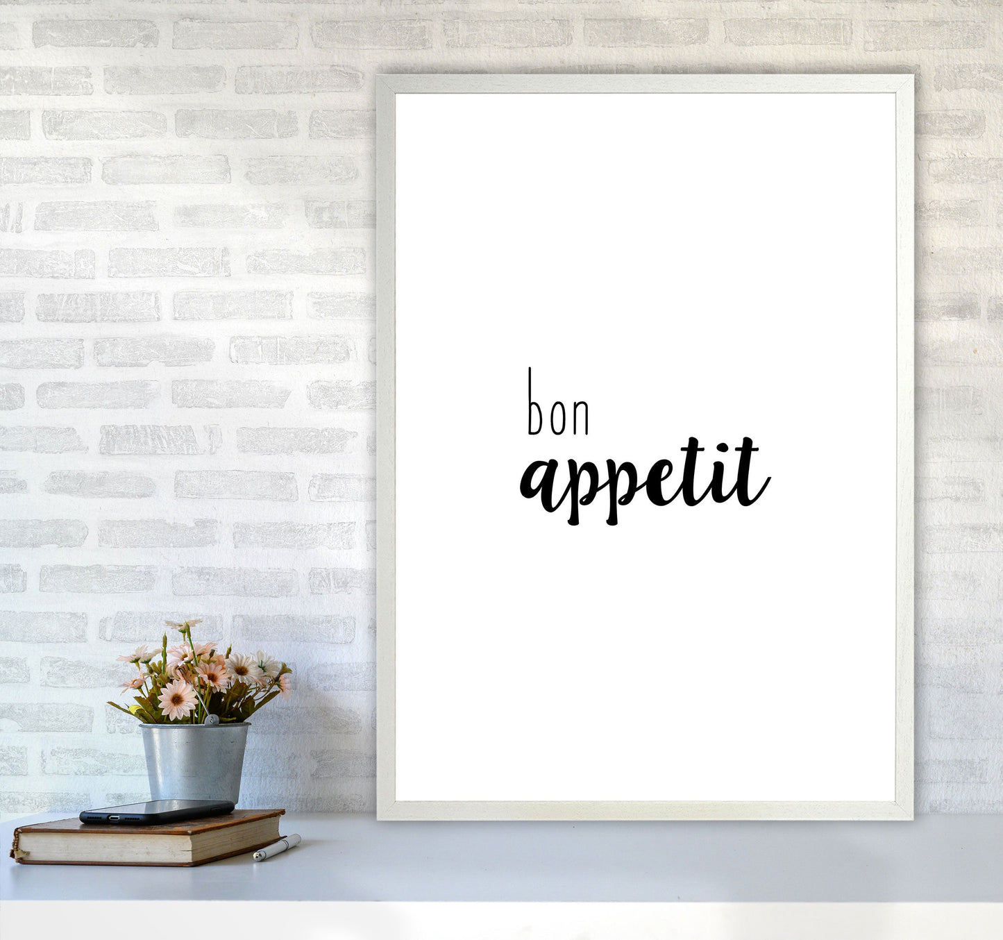 Bon Appetit Food Quote Druck
