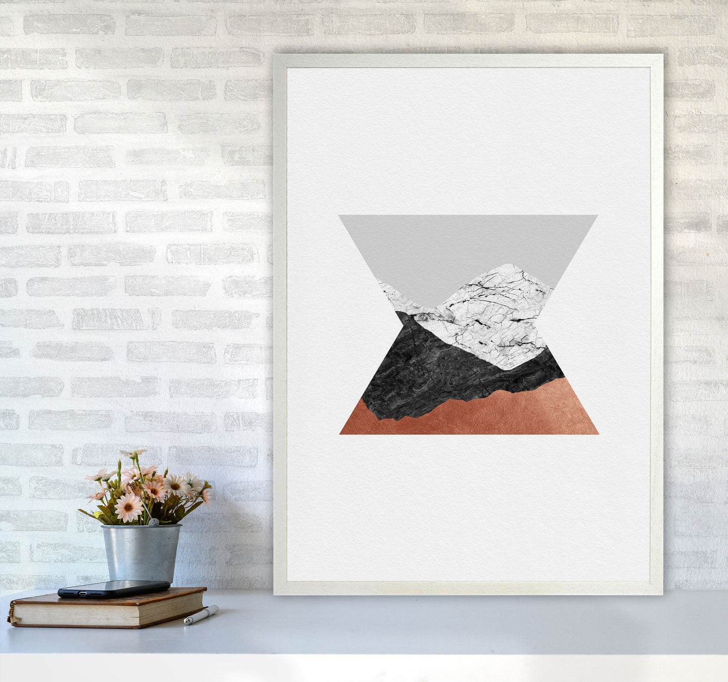 Kupfer Geometrisch IV Druck