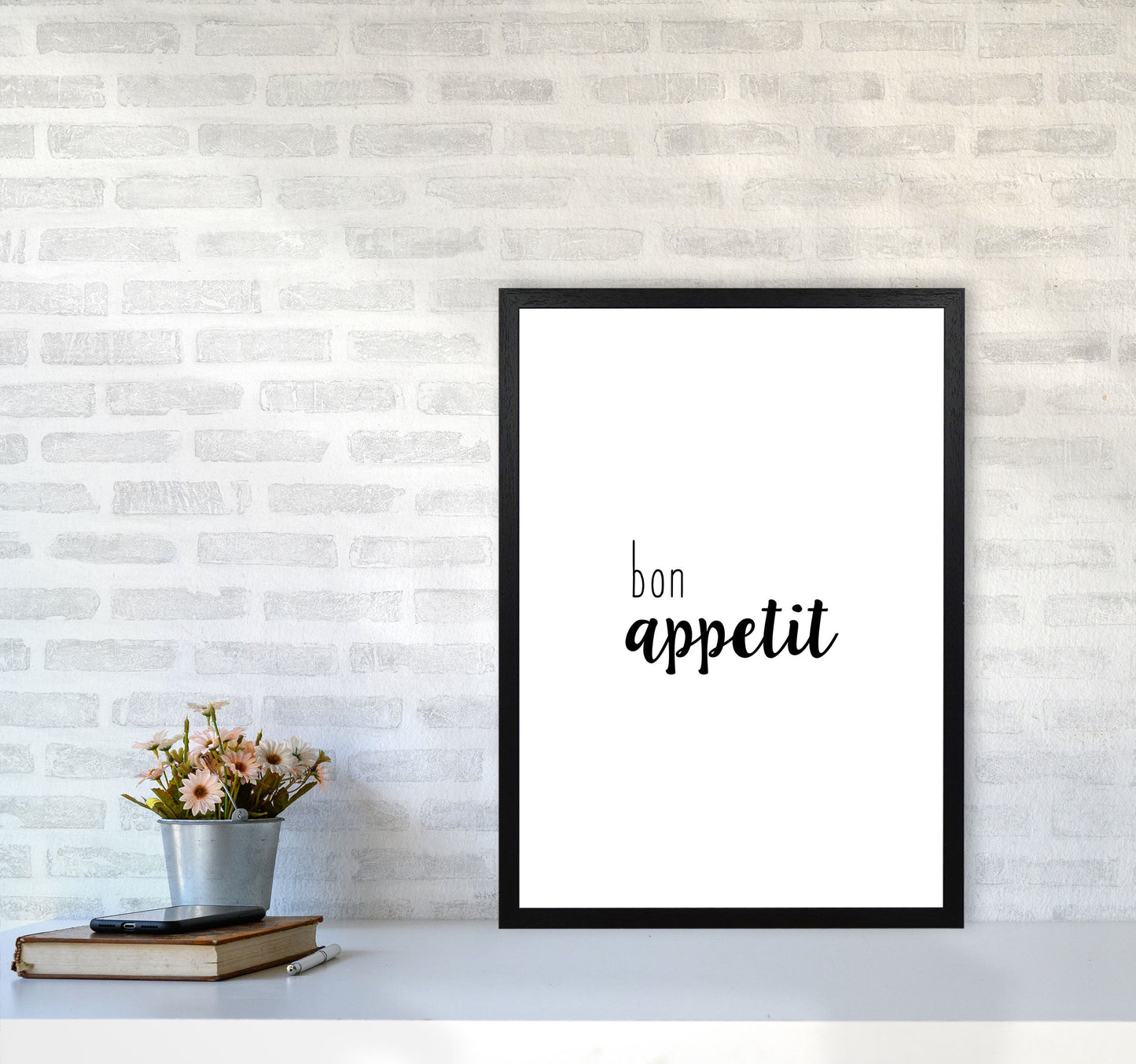 Bon Appetit Food Quote Druck