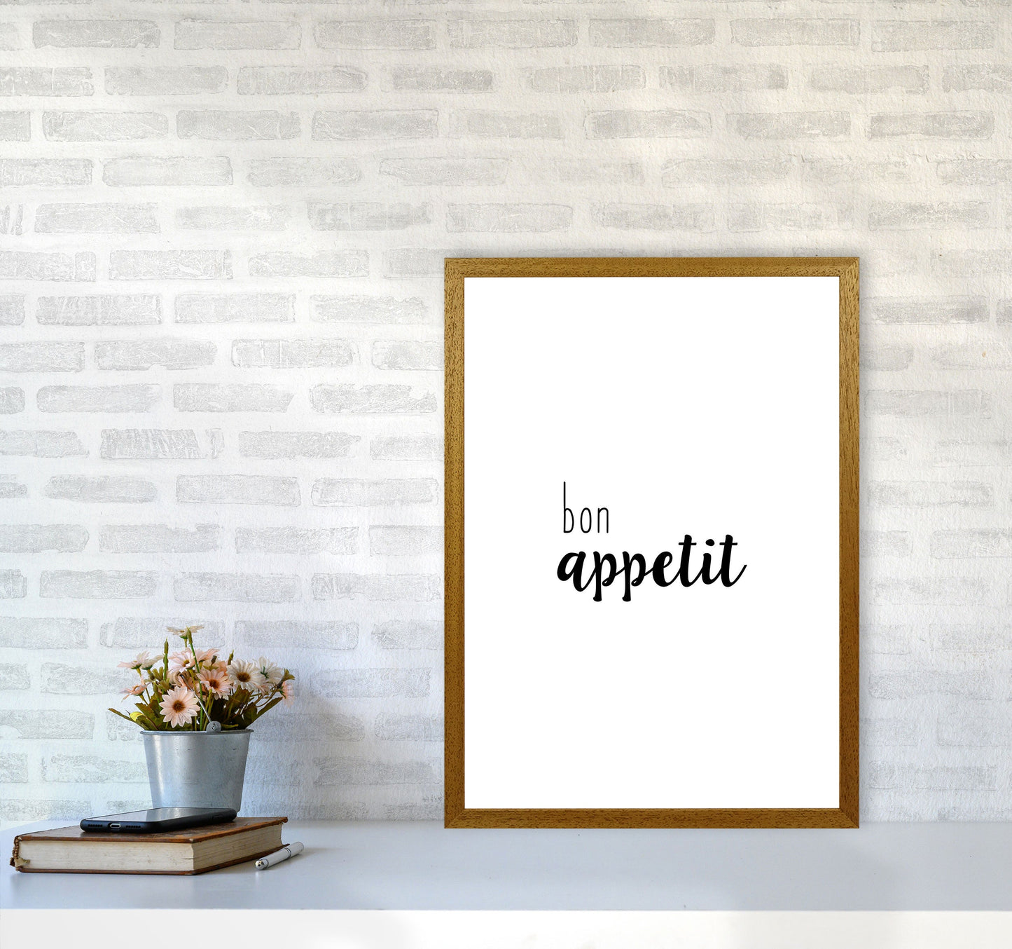 Bon Appetit Food Quote Druck
