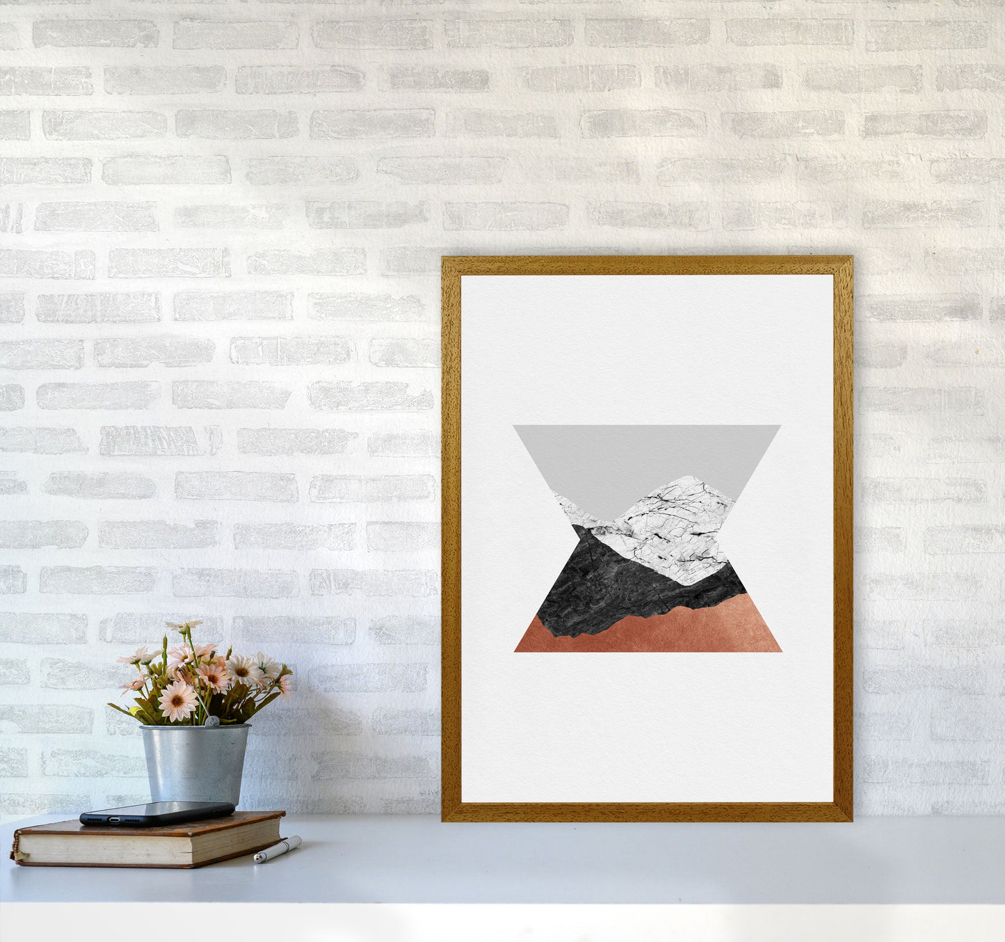 Kupfer Geometrisch IV Druck