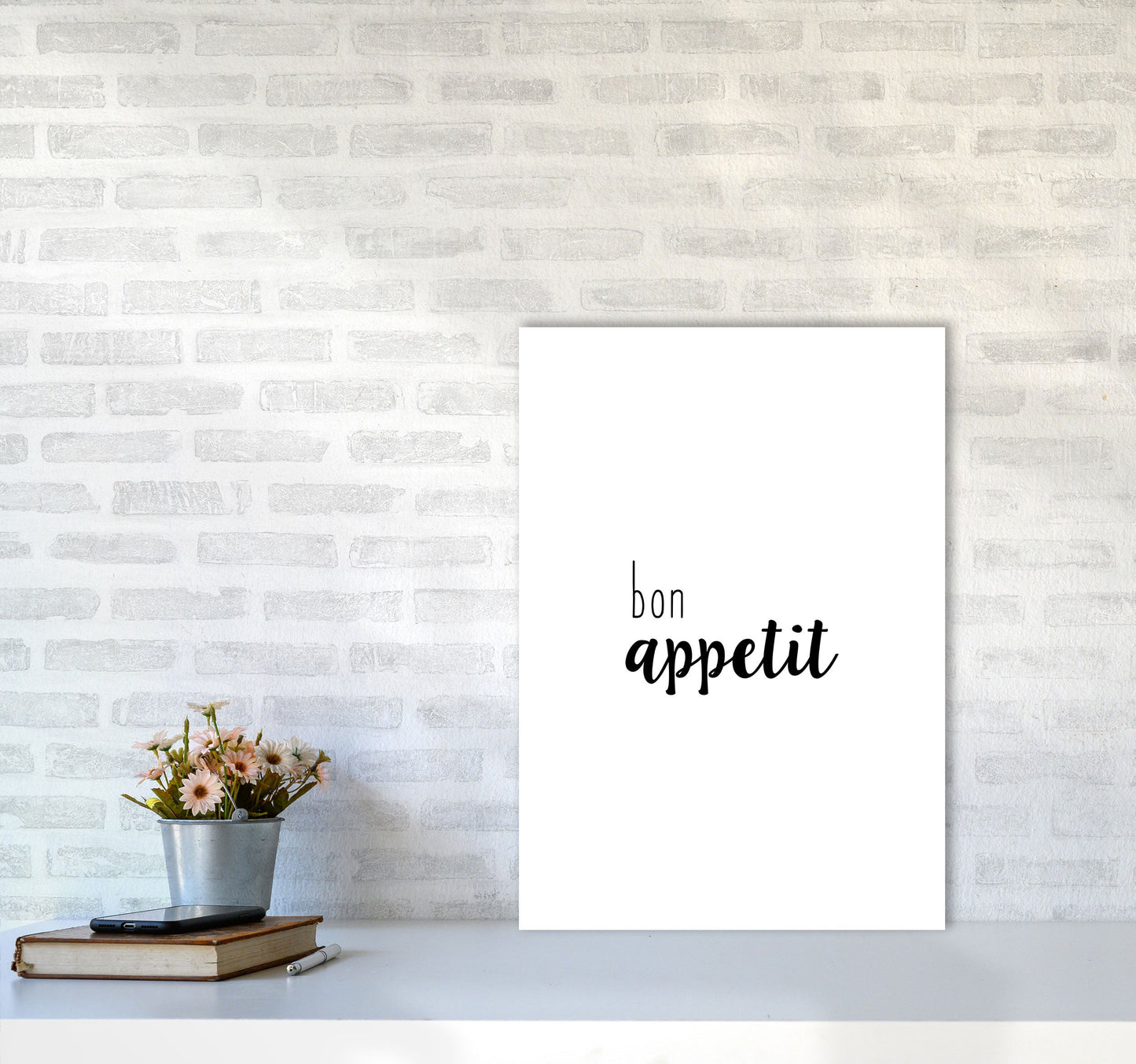 Bon Appetit Food Quote Druck
