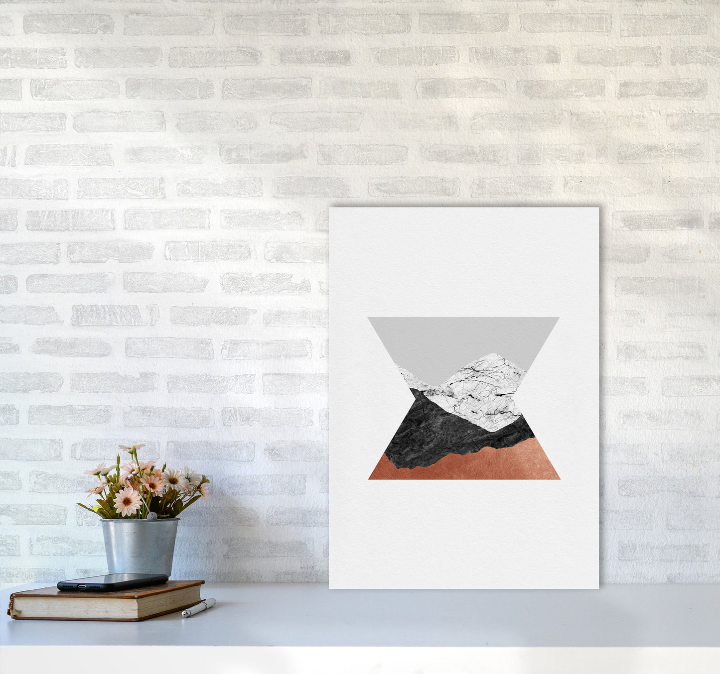 Kupfer Geometrisch IV Druck