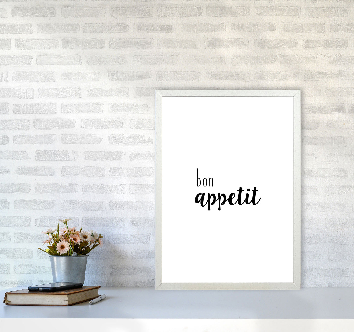 Bon Appetit Food Quote Druck