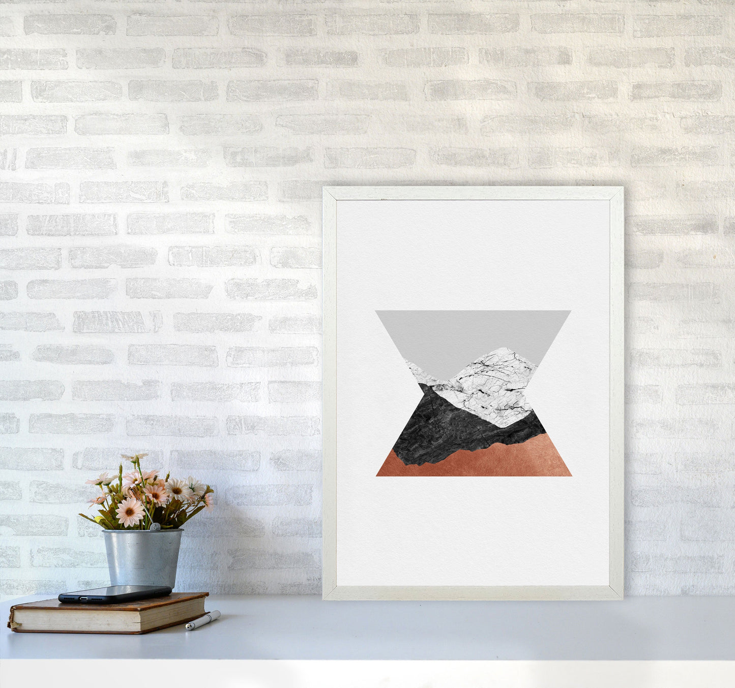 Kupfer Geometrisch IV Druck