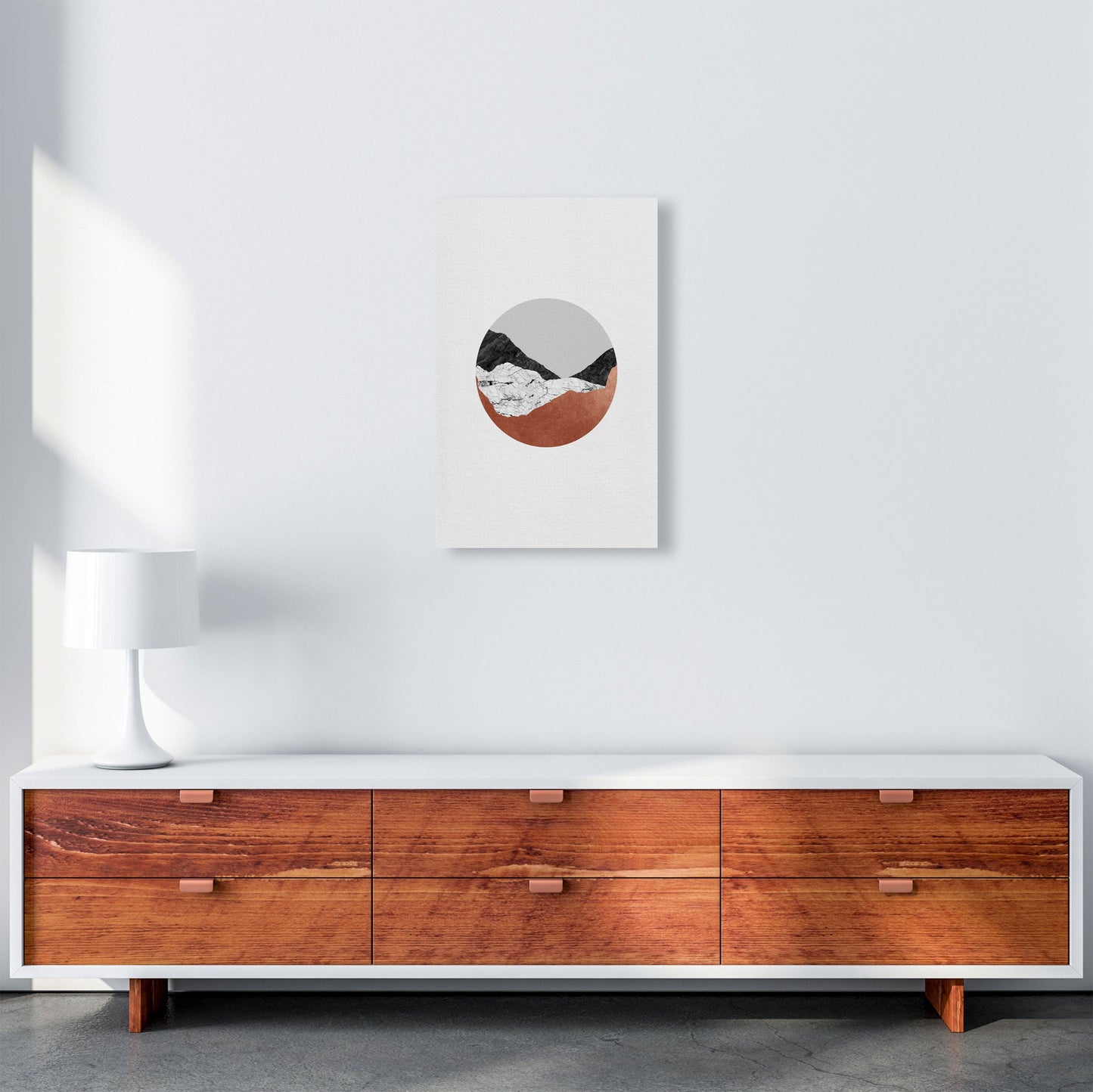Kupfer Geometrisch III Druck