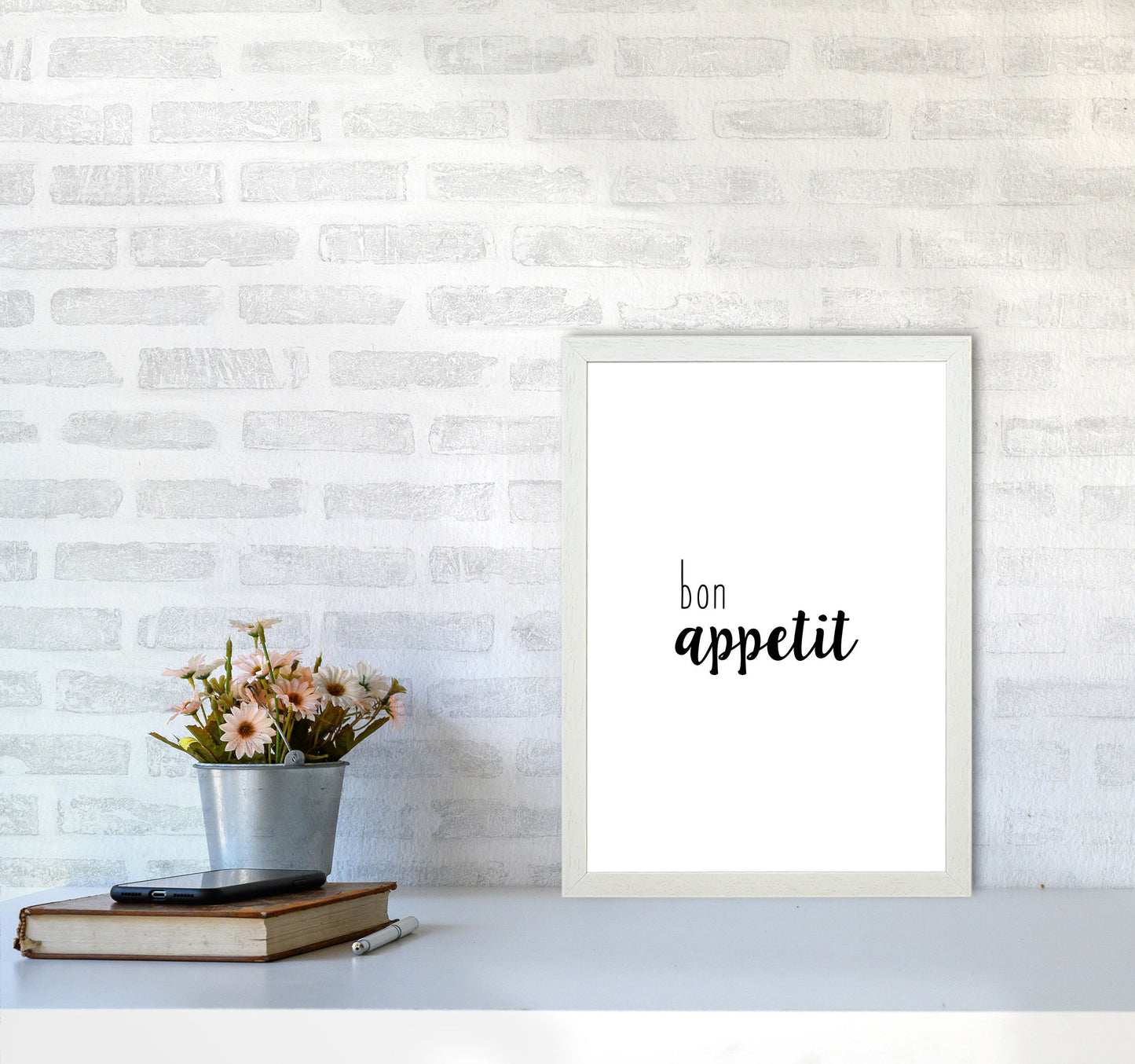 Bon Appetit Food Quote Druck