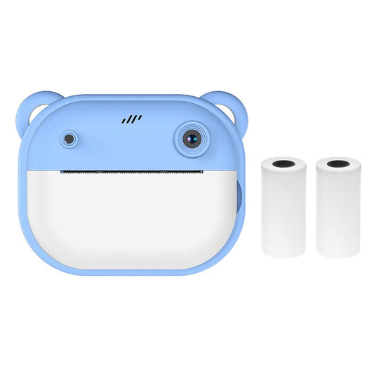 1080P Kinder Digitalkamera mit Thermodruck, 2,4-Zoll IPS-Bildschirm, Selfie & Video, Autofokus, inklusive 2 Druckpapierrollen