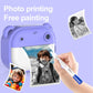 1080P Kinder Digitalkamera mit Thermodruck, 2,4-Zoll IPS-Bildschirm, Selfie & Video, Autofokus, inklusive 2 Druckpapierrollen