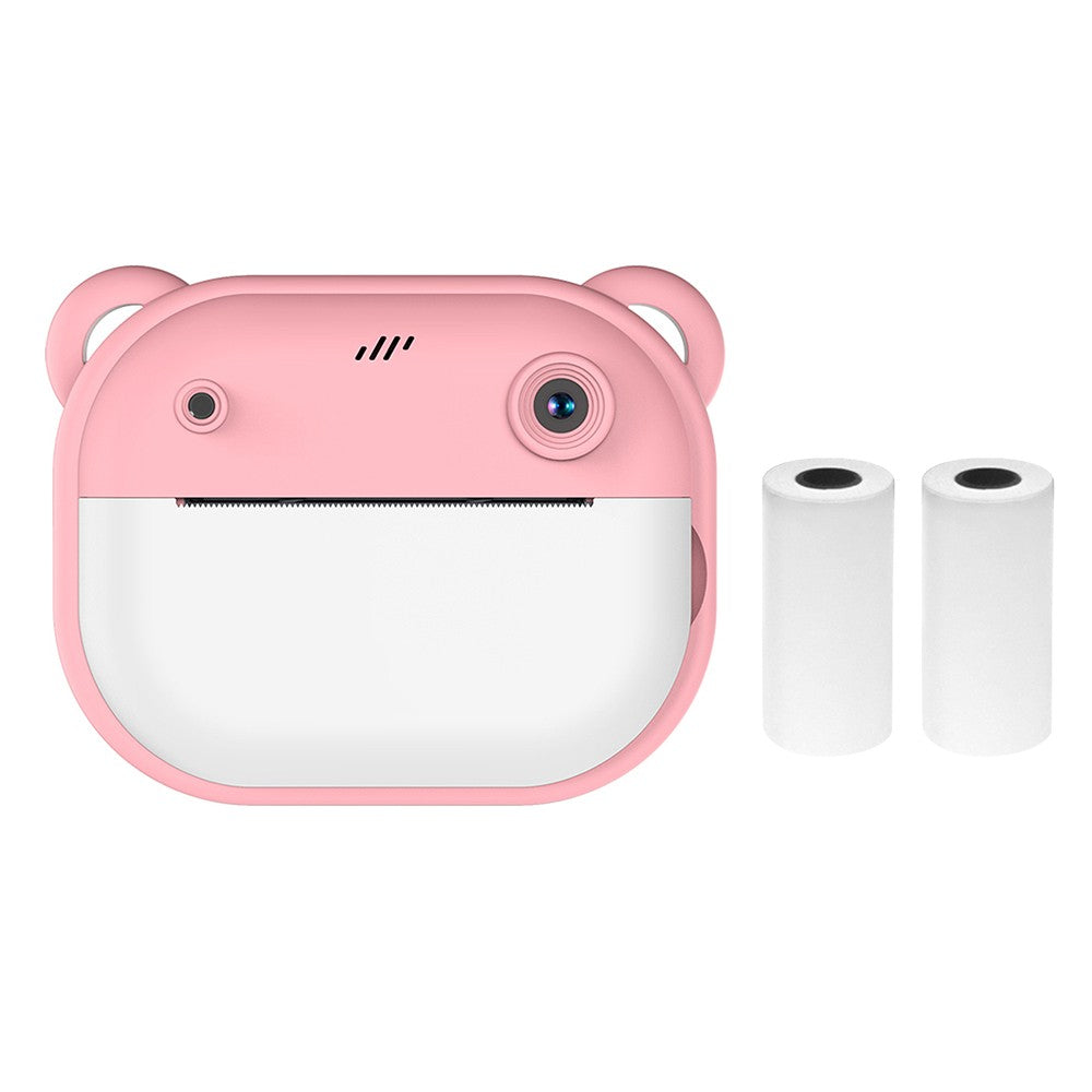 1080P Kinder Digitalkamera mit Thermodruck, 2,4-Zoll IPS-Bildschirm, Selfie & Video, Autofokus, inklusive 2 Druckpapierrollen