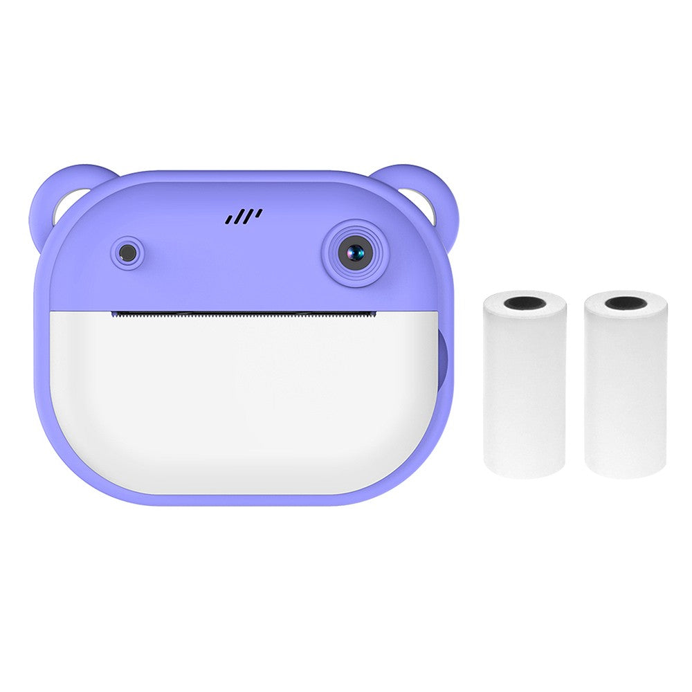 1080P Kinder Digitalkamera mit Thermodruck, 2,4-Zoll IPS-Bildschirm, Selfie & Video, Autofokus, inklusive 2 Druckpapierrollen