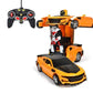 Frendorf | Fernbedienbares Transformationsauto mit leuchtendem Roboter