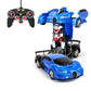 Frendorf | Fernbedienbares Transformationsauto mit leuchtendem Roboter