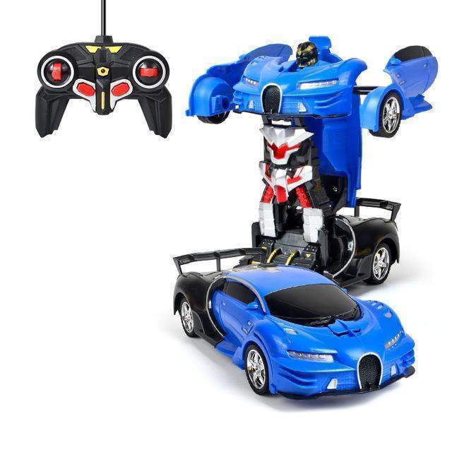 Frendorf | Fernbedienbares Transformationsauto mit leuchtendem Roboter