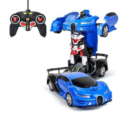 Frendorf | Fernbedienbares Transformationsauto mit leuchtendem Roboter