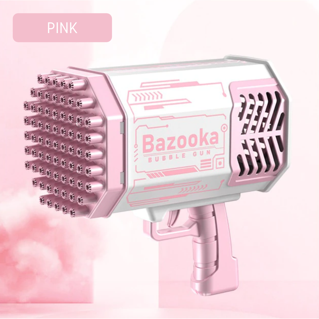 BubbleGun™ | Seifenblasenpistole mit 69 Düsen & LED-Licht