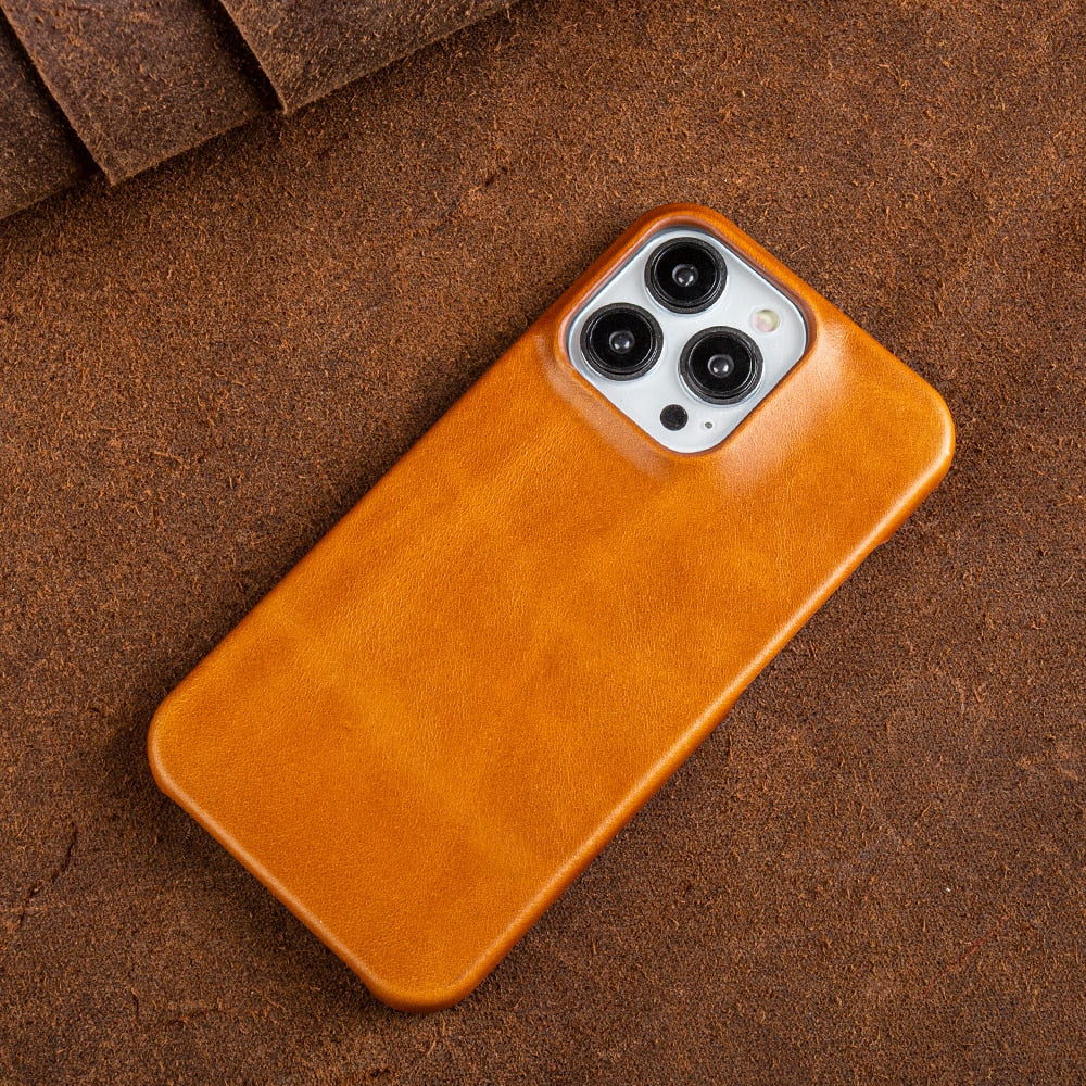 Frendorf | Ölwachs Echtes Leder Apple iPhone Hülle
