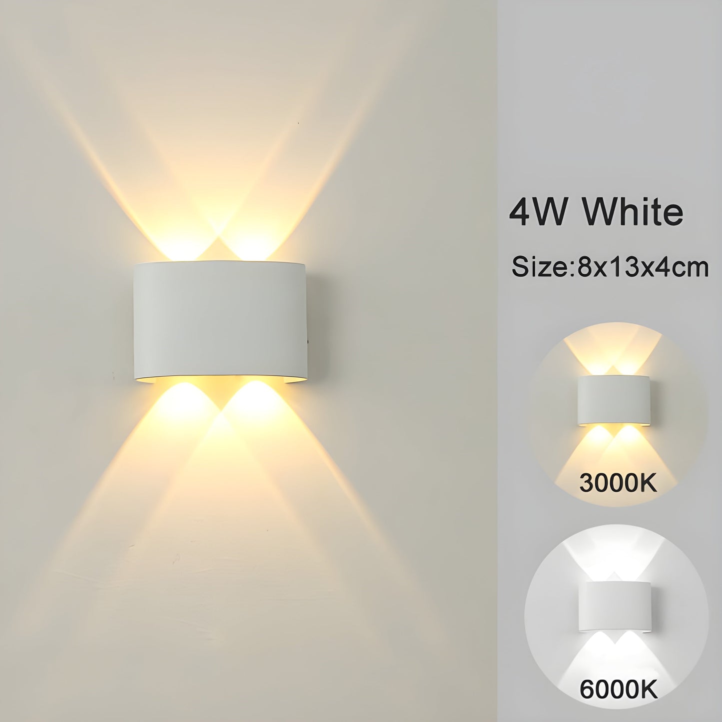 LED-Wandmontageleuchten für Innen- und Außenbereiche