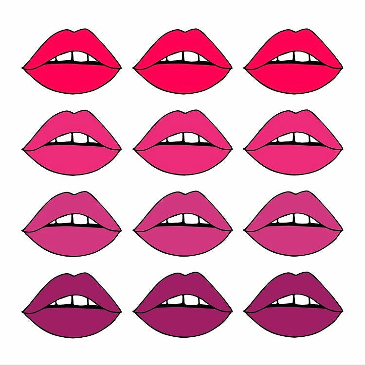 Ombre Lips Poster