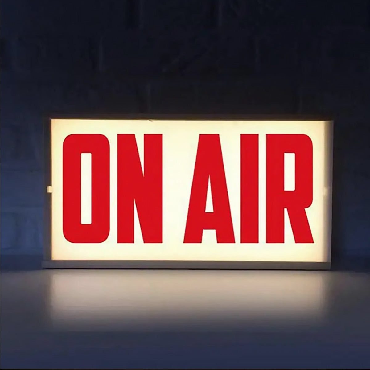 On Air Zeichen Retro Lichtkasten Tischlampe