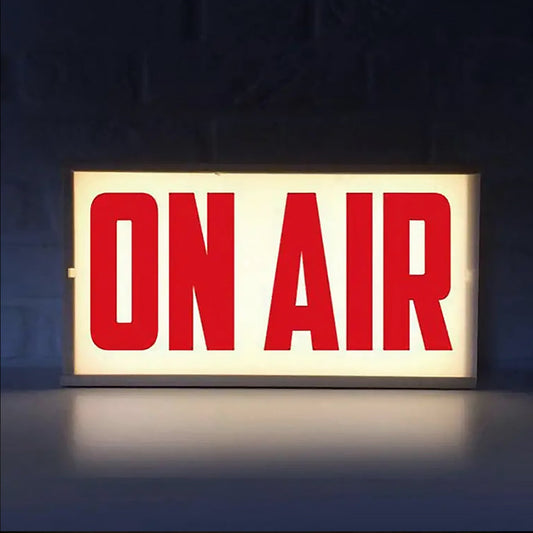 On Air Zeichen Retro Lichtkasten Tischlampe