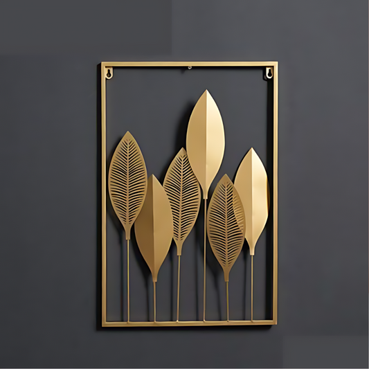 LuxiLeaf - Goldene Wanddekoration