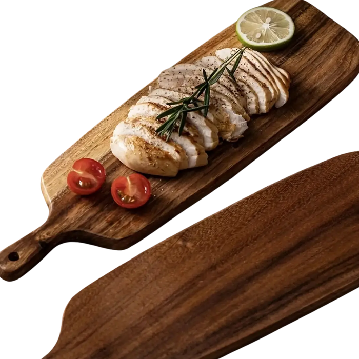 Frendorf | RusticChef - Holzschneidebrett mit Griff zum Kochen und Servieren