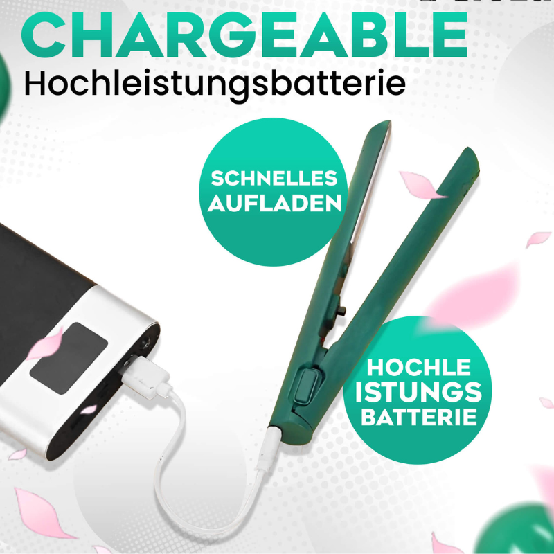 Frendorf | StyleMate – Das 2-in-1 Mini Glätteisen & Lockenstab für Müheloses Styling Zuhause & Unterwegs