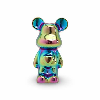 Frendorf | GlossiBear Figurine - Bunte Moderne Bärenkunst Statue