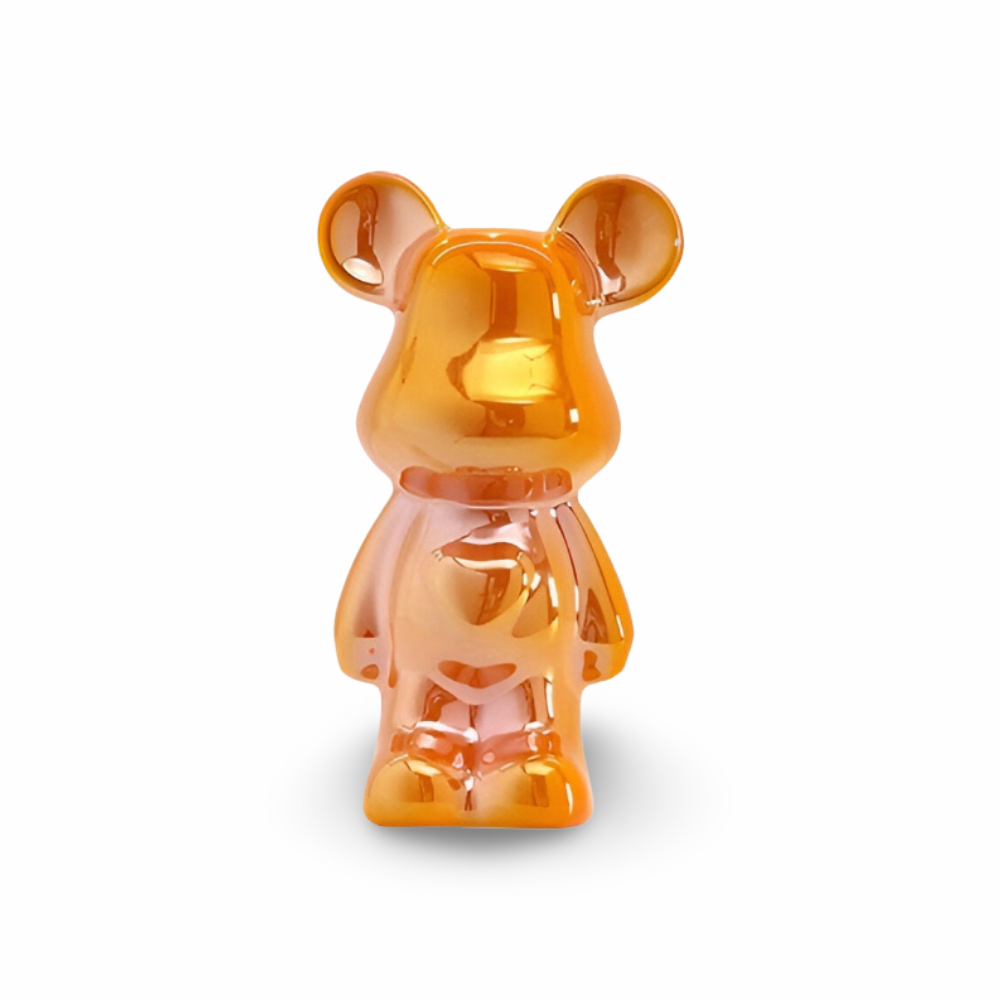 Frendorf | GlossiBear Figurine - Bunte Moderne Bärenkunst Statue