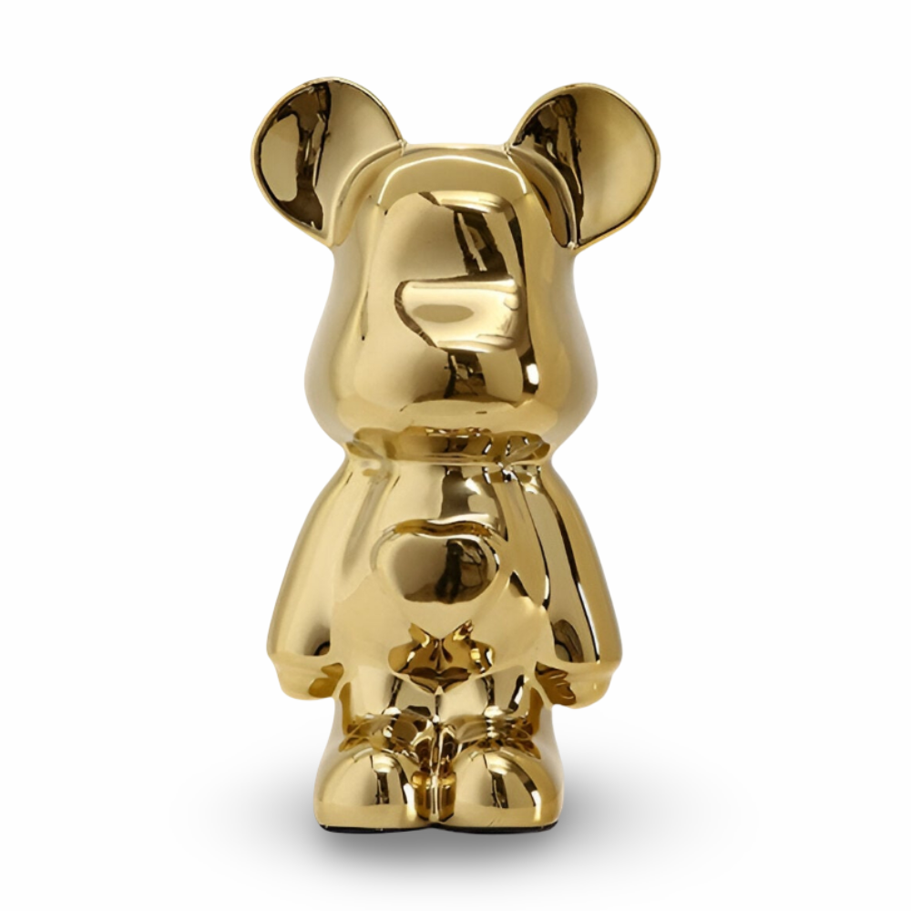 Frendorf | GlossiBear Figurine - Bunte Moderne Bärenkunst Statue