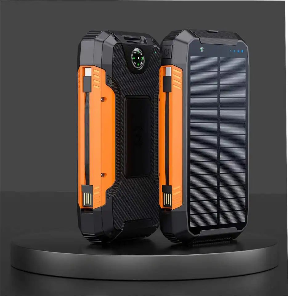 Frendorf | 30000mAh Solarlader Kabellos Wasserdicht Powerbank Extern