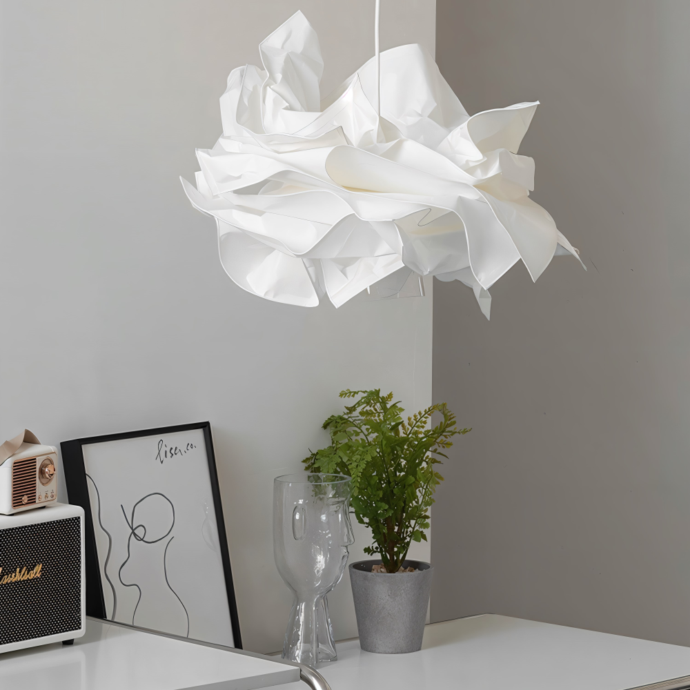 Frendorf | OriCloud Pendelleuchte - Klassische Anpassbare Weiße Papier DIY Hängelampe
