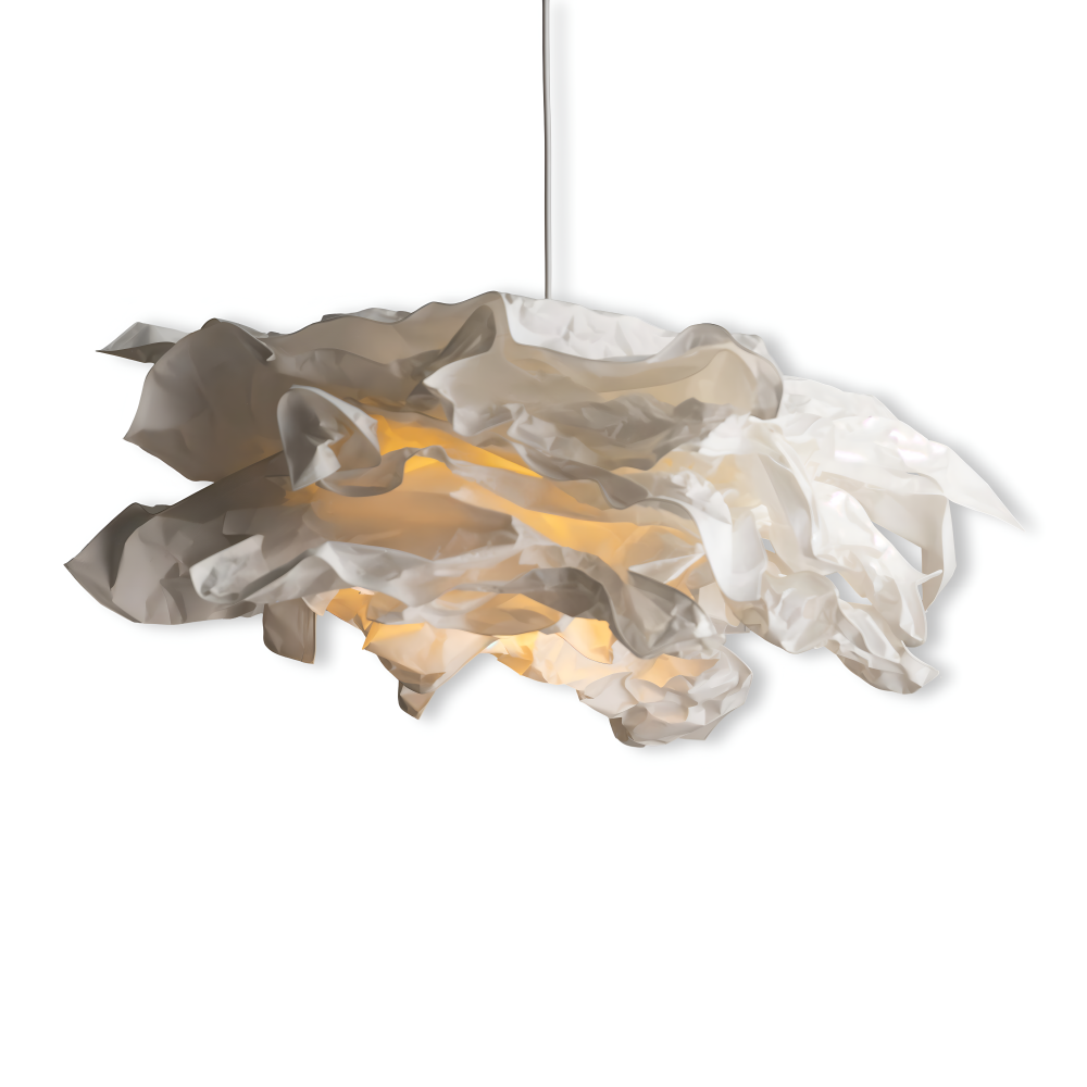 Frendorf | OriCloud Pendelleuchte - Klassische Anpassbare Weiße Papier DIY Hängelampe